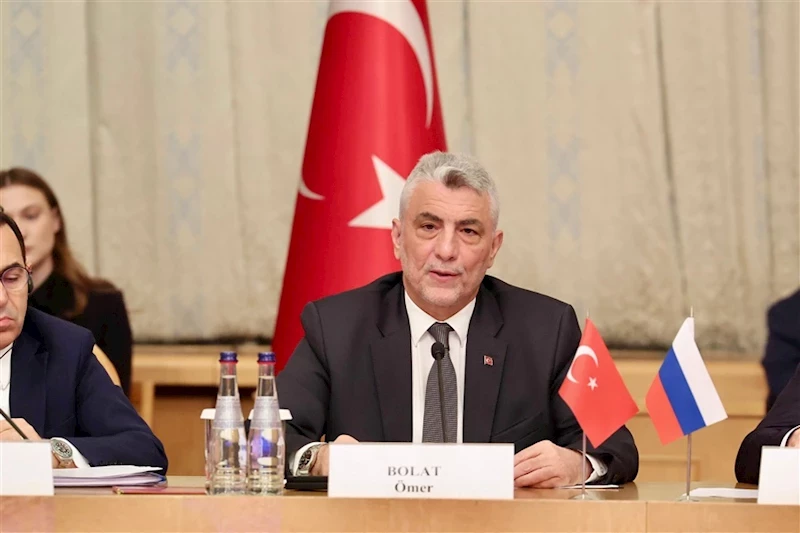 Ticaret Bakanı Ömer Bolat, Türk ve Rus KEK 19. Dönem Toplantısı