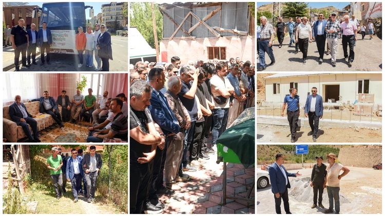 BAŞKANIMIZDAN YOĞUN GÜN: UĞURLAMA, TAZİYE VE CENAZE TÖRENİ