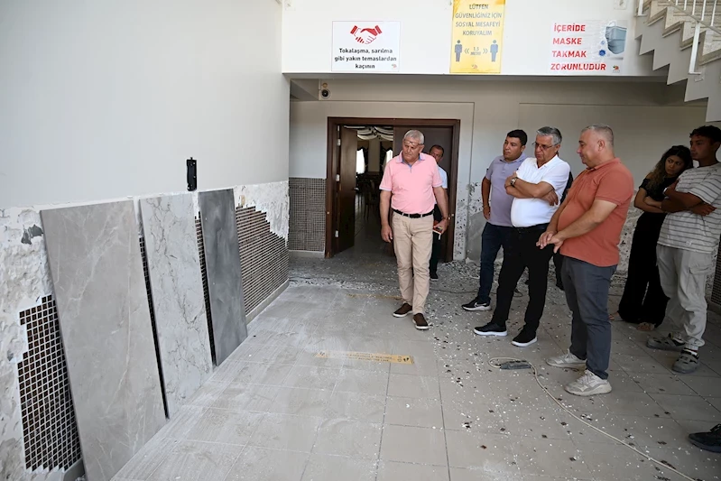 Arslanbucak Düğün Salonu’nda tadilat çalışmaları