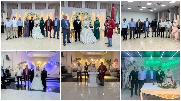 BAŞKANIMIZ, DÜĞÜN TÖRENLERİNE KATILDI NİKAH KIYDI