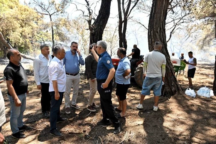 Muratpaşa, 19 araçla yangına müdahale etti